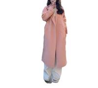 Tdvcpmkk Damen Kaschmir Mantel Lose Mittellange Wollmantel, pnnrk, 46