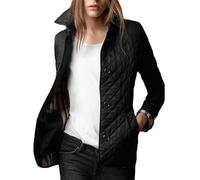 Tdvcpmkk Mantel Jacke Top Damen Revers Herbst Und Winter Klassisch Karierter Mantel Einreiher Kleidung Baumwolle Volle Ärmel