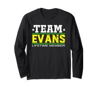 Team Evans Lifetime Member Surname Last Name Tree Reunion Langarmshirt