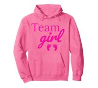 Team Girl Pink Baby Shower Gender Reveal Party Pullover Hoodie