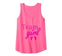 Team Girl Pink Baby Shower Gender Reveal Party Tank Top