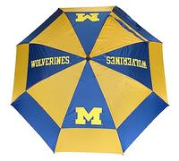 Team Golf NCAA Michigan Wolverines 62" Golf Regenschirm mit Schutzhülle Doppeldach Windschutz Design Auto Open Button