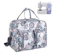 Teamoy Tragetasche für Nähmaschine, Nähmaschinentasche für Unterwegs, Aufbewahrungstasche Kompatibel mit Singer- und Brother Nähmaschine und Nähzubehör, Löwenzahn