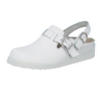 Tec-Pro-Telis Clogs weiß Kalbsleder Wechselfußbett Weite H Work - Berkemann 9.5 UK/44 EU