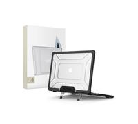 Tech-Protect SmartShell Pro Case for MacBook Air 13" 2023-2025 M2 / M3 / M4 - Clear Black