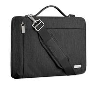 TECHGEAR 13 Zoll Laptop Sleeve Schutzhülle für 13-13 Zoll MacBook Air/Pro Lenovo Thinkpad Surface Acer ASUS Dell HP Notebook Chromebook Slim Bag mit Griff Schultergurt Taschen Wasserdicht Schwarz