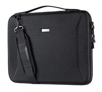 TECHGEAR Organizer Tasche für Laptop, Stoßfeste Reisetasche mit Reißverschluss, Griff + Schultergurt für MacBook Pro 16 2019-2021 MacBook Pro 15.4, Surface Book 3/2, Surface Laptop 4/3 15, Dell XPS 15