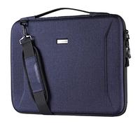 TECHGEAR Organizer Tasche für Laptop, Stoßfeste Reisetasche mit Reißverschluss, Griff + Schultergurt für MacBook Pro 16 2019-2021 MacBook Pro 15.4, Surface Book 3/2, Surface Laptop 4/3 15, Dell XPS 15