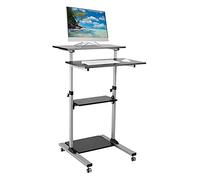 Techly 102833 - Universal Presentation Notebook Trolley with Four Shelves, Adjustable