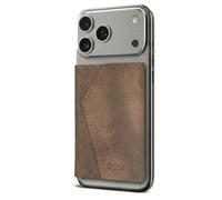 TECHMADE ETRES Wallet Smart ICON Easy - MagSafe Brieftasche mit RFID-Kartenfach, Ultra-Slim, iPhone-kompatibel, minimalistisches Design, Mattschwarz, Jeans braun, Taglia Unica, Zeitgenössisch