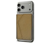 TECHMADE ETRES Wallet Smart ICON Easy - MagSafe Brieftasche mit RFID-Kartenfach, Ultra-Slim, iPhone-kompatibel, minimalistisches Design, Mattschwarz, Saffiano-Beige, Taglia Unica, Zeitgenössisch