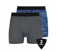 Technische Herren-Boxershorts Kilpi 2er-Pack Nett-U Dunkelgrau/Blau L