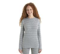 Technisches Top Icebreaker Merinos 260 Vertex LS Crewe Herenga (Snow/Black) Women S