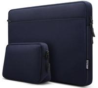 TECOOL 13,3 Zoll Laptop Hülle Tasche für MacBook Air/Pro 13 M1 M2 M3 2024-2010, MacBook Pro 14 M4 M3 M2 M1 2024-2021, 13,3'' Lenovo HP Dell Acer Notebooktasche Schutzhülle, Dunkelblau