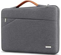 TECOOL 13,3 Zoll Laptop Tasche Hülle für MacBook Air 13 13,6 M4 M3 M2 M1(2025 2024-2010), MacBook Pro 14/13 M4 M3 M2 M1(2024-2012), 13,3'' Laptoptasche Wasserdicht Schutzhülle, Dunkelgrau