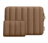 TECOOL 13.3 Zoll Laptop Tasche Hülle für MacBook Air 13 M5(2026) M4 M3 M2 2026-2010,13 Macbook Neo,MacBook Pro 13 M2 M1/ Pro 14 M5(2026) M4-M1,Puffy 13.3 Dell Lenovo HP Spritzfeste Laptop Tasche,Braun