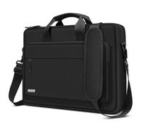 TECOOL 15.6 16 Zoll Laptoptasche Aktentasche für 15-15.6 Zoll Lenovo Acer ASUS Dell HP Macbook Pro 16 Notebook Tasche,15.6" Umhängetasche Wasserdicht Schultertasche,15.6 16" PC Laptop Tasche,Schwarz