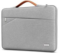 TECOOL 15,6 Zoll Laptoptasche Hülle Tasche für 15-15,6'' Lenovo Thinkpad Ideapad HP Dell Acer ASUS Samsung Chromebook Laptop Wasserdicht Notebooktasche Stoßfestes Schutzhülle, Grau