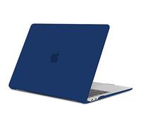 TECOOL Hülle Kompatibel mit MacBook Air M1 A2337 und MacBook Air 13 Zoll Retina 2020 2019 2018 A2179 A1932, Ultradünne Schutzhülle Hartschale Case, Mattes Marineblau