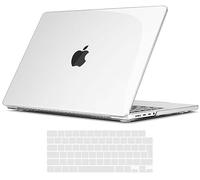TECOOL Hülle kompatibel mit MacBook Pro 14 Zoll M5 M4 M3 M2 M1 Pro/Max 2021-2026, Ultradünne Schutzhülle Hartschale Case mit Tastaturschutz (EU), Kristallklar