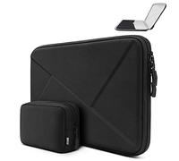 TECOOL Laptophülle 13 Zoll Tasche, Superstarke Stoßfest MacBook Air Tasche für MacBook Air M2 M1 2022 2020-2018, MacBook Pro Tasche 13 Zoll M2 M1 2022 2020-2016, Surface Pro 8/7-3/X, XPS 13-Schwarz