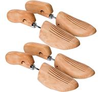 tectake® 2 Paar Lotusholz Schuhspanner, Abhilfe bei drückenden Stellen, Universell für Damen- und Herrenschuhe - diverse Größen (39-41 | Nr. 403007)