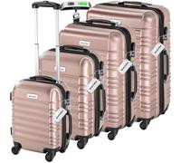 Hartschalenkofferset Mila 4-tlg. mit Kofferwaage - roségold 50.00 x 32.00 x 76.00 cm