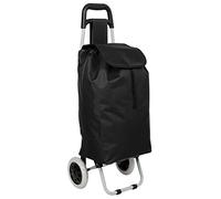tectake® Einkaufstrolley Einkaufsroller klappbar - Diverse Farben - (Schwarz | Nr. 401270)