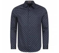 TED BAKER Ardea Dot Herren Langarm Hemd 272171-NAVY M