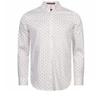 TED BAKER Ardea Dot Herren Langarm Hemd 272171-WHITE S