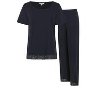 Ted Baker Betty Damen-Pyjama aus Jersey, weites Bein, Tropfennadel, gerippt