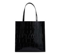 Ted Baker Croccon Croc Effect Large Icon Bag Jet - Black