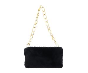 Ted Baker Cuddles Faux Fur Clutch Bag Black