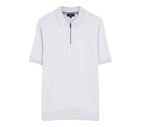Ted Baker Daldin Rayon Zip Hellblaues Polohemd M