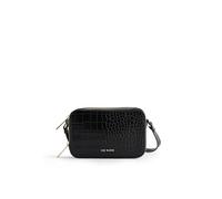 Ted Baker Stina Double Zip Croc Effect Mini Camera Bag Black