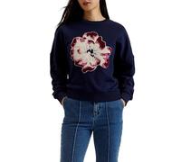 Ted Baker Damen WMB-RAYNAHH-Graphic Floral Sweatshirt, Navy, 38