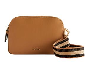 Ted Baker Darcelo Branded Webbing Leather Camera Bag Taupe