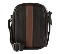 Ted Baker Evver Striped PU Flight Bag Brn-Choc