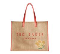 Ted Baker Floraff Floral Raffia Icon Bag Orange