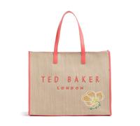 Ted Baker Floraff Floral Raffia Icon Bag Orange