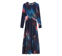 Ted Baker Georii Bedrucktes, Eng Anliegendes Jersey-langarmkleid In Marineblau EU 46 / UK 18