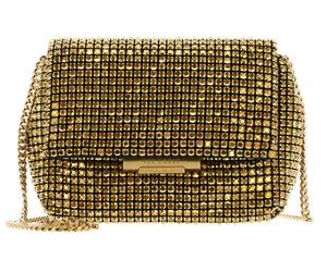 Ted Baker Gliters Crystal Mini Cross Body Bag Gold
