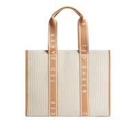 Ted Baker Hayllee Striped Canvas Large Icon Bag Camel