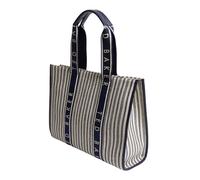 Ted Baker Hayllee Striped Canvas Large Icon Bag Navy