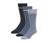 Ted Baker Herren 3 Pack Pattern Crew Dress Socken, Denim Heather/Navy, Einheitsgre