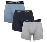 Ted Baker Herren 3er-Pack Boxer Briefs - Marine/Prov Blau/Grau Heidekraut - M