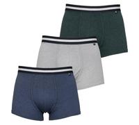 Ted Baker Herren-Boxershorts, Baumwolle, atmungsaktiv, 3er-Pack, Dark Denim/Grey Heather/Scarab, XL