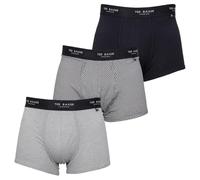 Ted Baker Herren-Boxershorts Dreierpack - blau/Grau/Mini Geo Navy - M