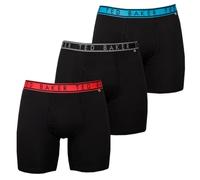 Ted Baker Herren-Boxershorts Dreierpack - Schwarz Rot/Schwarz/Schwarz Blau - M