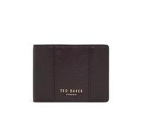 Ted Baker Herren Corston Leather Bi-Fold Wallet, Dunkelbraun, Faltbare Geldbörse aus Leder